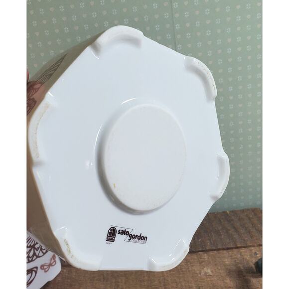 Tea Set Teapot Warmer Sato Gordon Collection Six Cups Brown Gold Butterflies - Picture 12 of 14